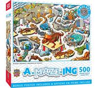 MasterPieces A-Maze-Ing 500 Piece Jigsaw Puzzle For Adults, Family, Or Kids - Evolution Laboratory - 15"x21"