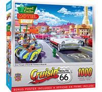 Masterpieces Cruisin‘ RT66, Drive Through On RTE. 66 1000Piece Jigsaw Puzzle