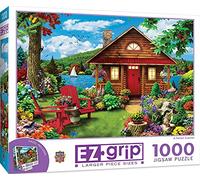 MasterPieces EZ Grip A Perfect Summer - Log Cabin Large 1000 Piece EZ Grip Jigsaw Puzzle by Alan Giana
