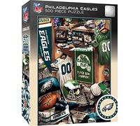 MasterPieces Game Day 500 Piece Jigsaw Puzzle for Adults - NFL Philadelphia Eagles Locker Room - 15"x21"