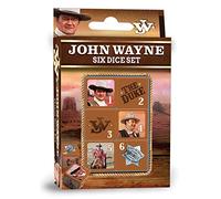 MasterPieces Game Day - John Wayne Dice Pack - 6 Piece Officially Licensed Dice Set - D6 Standard Size