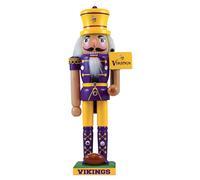 Masterpieces Game Day - NFL Minnesota Vikings - Team Painted Wood Nutcracker
