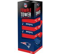 MasterPieces Game Day - NFL New England Patriots - Officially Licensed Tumble Tower, Real Wood Blocks