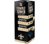 MasterPieces Game Day - NFL New Orleans Saints - Officially Licensed Tumble Tower, Real Wood Blocks