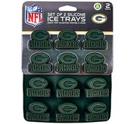 MasterPieces Game Day Set - FanPans NFL Green Bay Packers - Silicone Ice Cube Trays Two Pack - Dishwasher Safe