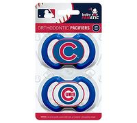 MasterPieces MLB Chicago Cubs Pacifier 2 Pack Alternate, Team Colors, One Size