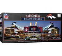 MasterPieces NFL 1000 Piece Jigsaw Puzzle - Denver Broncos Stadium View Panoramic - 13"x39" - Challenging Adult Puzzle - Eco-Friendly Materials