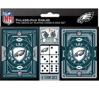 MasterPieces NFL Philadephia Eagles 2 Pack Cards and Dice Set