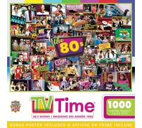 MasterPieces TV Time Puzzles Collection - 80s Shows 1000 Piece Jigsaw Puzzle