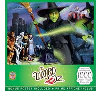 MasterPieces Wizard of Oz Jigsaw Puzzle - 1000 Piece Puzzle for Adults - Wickedly Good - 19.25"x26.75" - Vibrant Design, Problem Solving Skills