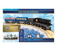MasterPieces Wood Train Sets - The Polar Express 18 Piece Train Set