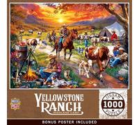 MasterPieces Yellowstone Ranch 1000 Piece Jigsaw Puzzle for Adults - Highland Camp - 19.25"x26.75"
