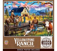 MasterPieces Yellowstone Ranch 1000 Piece Jigsaw Puzzle for Adults - Valley Ranch - 19.25"x26.75"