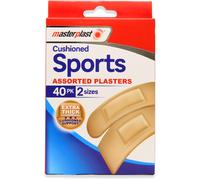 Masterplast Sports PLASTERS, Flexible, Durable Pack of 40, 2 Sizes