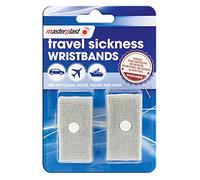 Masterplast Travel Sickness Wristbands | Motion & Morning Sickness, Anti Nausea Bands, Grey, Washable - 2 Pack, 1 Pair