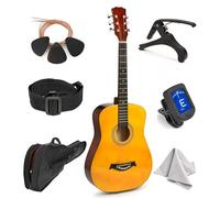 MasterPlay Classical Acoustic Guitar for Kids - 30" Beginner Guitar Starter Kit: Guitar Bag, Tuner, Strap, Extra Strings, Picks, Wash Cloth, Capo
