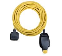 Masterplug 1 Socket 13A Yellow Extension Lead, 10M