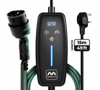 Masterplug 10A Mode 2 15m EV Charging Cable - Type 2 to 3 Pin Plug