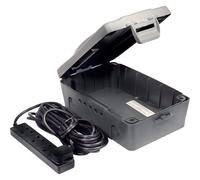 Masterplug 10m Outdoor Extension Lead 4 Gang Weatherproof Box Garden Power Kit