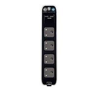 Masterplug 13 A 1 m 2x USB 4 Gang Surge Extension Lead - Black
