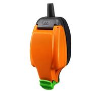 Masterplug 13A Weatherproof Inline Trailing Socket 1 Gang Ip54 Splashproof Rewireable Power Socket