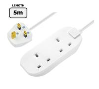 Masterplug 2 Socket 5m Extension Lead