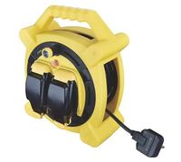 Masterplug 20M Outdoor Extension Cable Reel 2 Gang Ip54 Weatherproof 13A Thermal