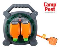 Masterplug 20m Outdoor Mains Extension Cable Reel IP54 with Weatherproof Sockets