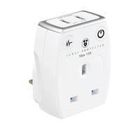 Masterplug 3.1A Surge Protected USB Mains Charger - White
