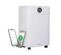 Masterplug 3 in 1 Smart Dehumidifier with Air Purifier and Ioniser, 12L, Wi-Fi App Control, Auto Defrost, Timer, Quiet Operation, Energy Saving, 4 Modes, SmartEnergy, White, 185W, DHU12W185UK