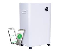 Masterplug 3 in 1 Smart Dehumidifier with Air Purifier and Ioniser, 20L, Wi-Fi App Control, Auto Defrost, Timer, Quiet Operation, Energy Saving, 4 Modes, SmartEnergy, White, 300W, DHU20W380UK