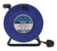 Masterplug Hdcc5013-4Bl-Mp 13A 4 Gang Cable Reel Blue 50 Metres 240V