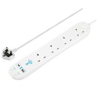 Masterplug 4 Socket 2m Surge Protected Extension Lead
