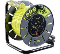 Masterplug 4 Socket PRO-XT Open Cable Extension Reel 240v 50m