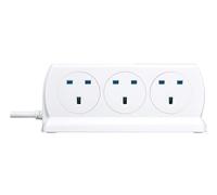 Masterplug 6 Socket 2m Surge Protected Extension Lead USB Ports &Safety Shutters