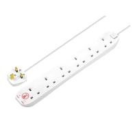 Masterplug 6 Socket Surge Protected Extension Lead 240v 2m