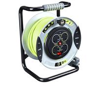 Masterplug Anti Twist 4 Socket Indoor & Outdoor Cable Reel, 30M