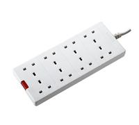 Masterplug BEN210 8 Socket 2m 13A Extension Lead + Indicator White