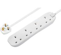 Masterplug Bfg3N-Bd 4 Socket 13A White Extension Lead, 3M