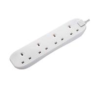 Masterplug BFG5N 4 Socket 5m 13A Extension Lead White