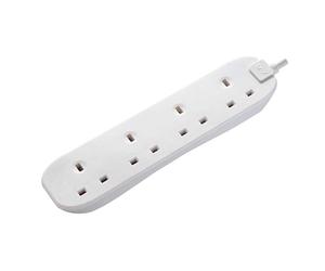 Masterplug BFG5N 4 Socket 5m 13A Extension Lead White