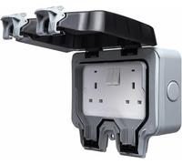 Masterplug British General IP66 Weatherproof Outdoor Switched Twin Sockets IP66