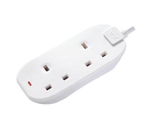 Masterplug BTN10N 2 Socket 10m 13A Extension Lead + Indicator White