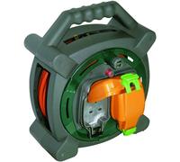Masterplug Masterplug 2 Socket 20M 13A Weatherproof Case Reel 20M Green and Orange