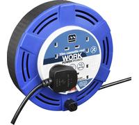 Masterplug Cable Reel Cassette Extension 10 Amp 4 Gang - 5M / 10M / 15M