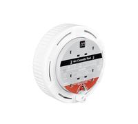 Masterplug SCT0413/4W-MP Cassette Cable Reel 240V 13A 4-Socket Thermal Cut-Out White 4M