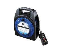 Masterplug - Cassette Reel 20 Metre 4 Socket 13A RCD & Thermal Cut-Out 240 Volt