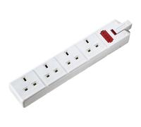 Masterplug Els134W-01 Four Socket Trailing Socket