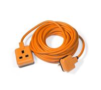 Masterplug EXS13110O 13A Heavy-Duty 10m Electrical Extension Lead 1-Gang