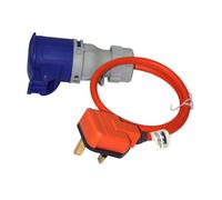 Masterplug Exs13240S05/wp-Ms 1 Socket 13A Orange Extension Lead, 0.5M